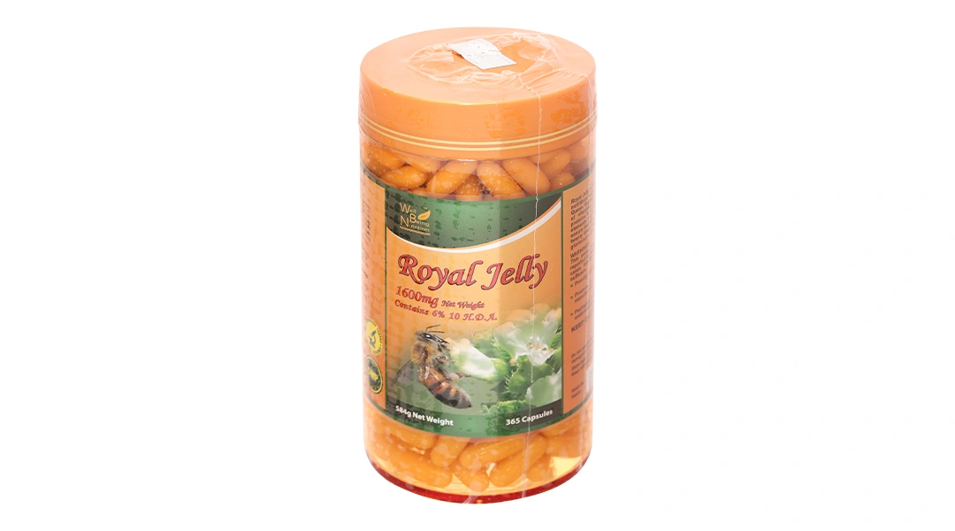 Sữa Ong Chúa Well Being Nutrition Royal Jelly Hộp 365V - 