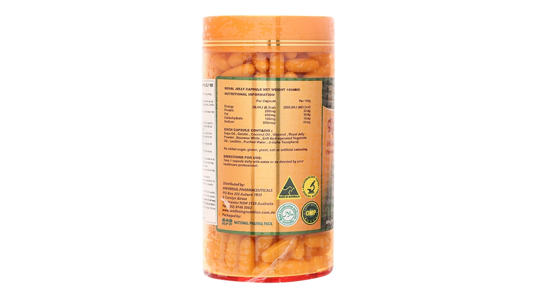 Sữa Ong Chúa Well Being Nutrition Royal Jelly Hộp 365V - 1