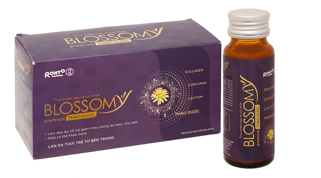 Thực phẩm bảo vệ sức khỏe Blossomy Premium Thảo Dược hộp 10 chai x 50ml - 