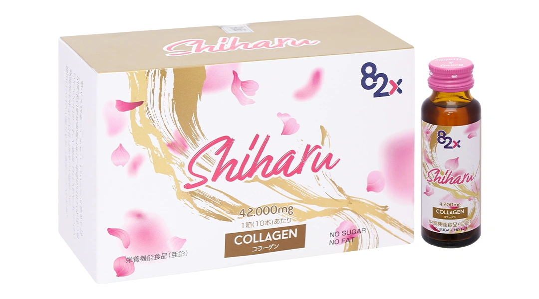 Thực Phẩm Bổ Sung Shiharu Collagen 82X hộp 10 chai x 50ml - 