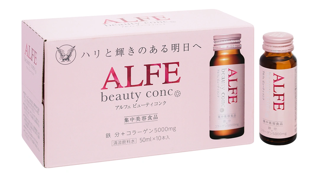 Alfe Beauty Conc hỗ trợ da sáng mịn, tăng đàn hồi da hộp 10 chai x 50ml - 
