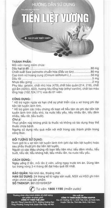 Tiền Liệt Vương lọ 60 viên - 5