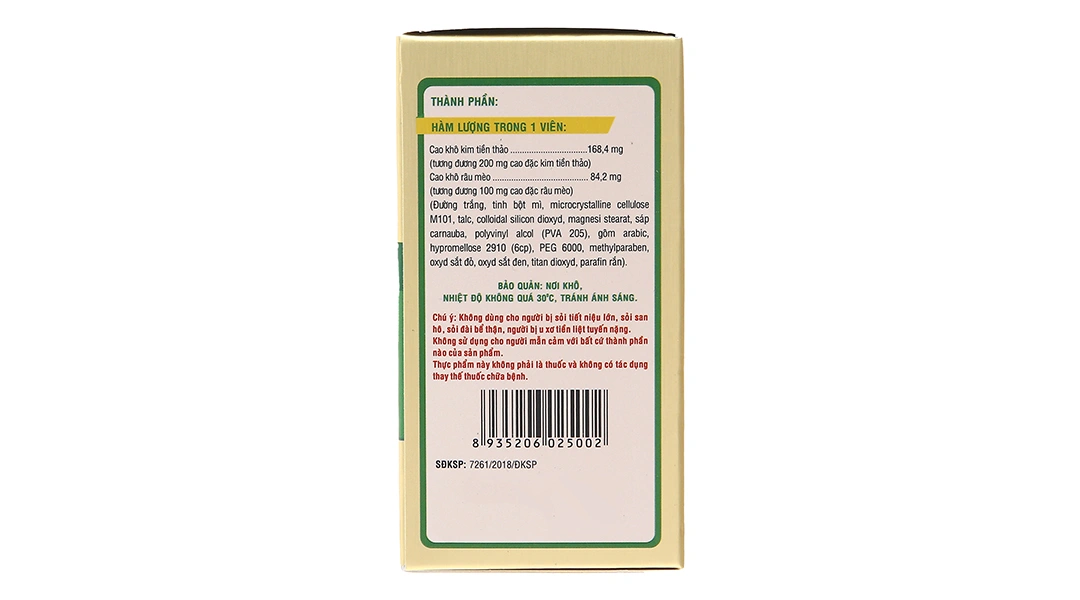 Kim Tiền Thảo Râu Mèo lọ 100 viên - 3