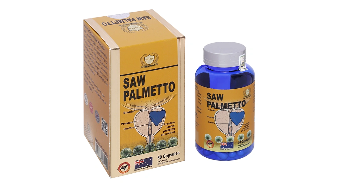 Healthy Golden Saw Palmetto hỗ trợ giảm phát triển u xơ tiền liệt tuyến hộp 30 viên - 