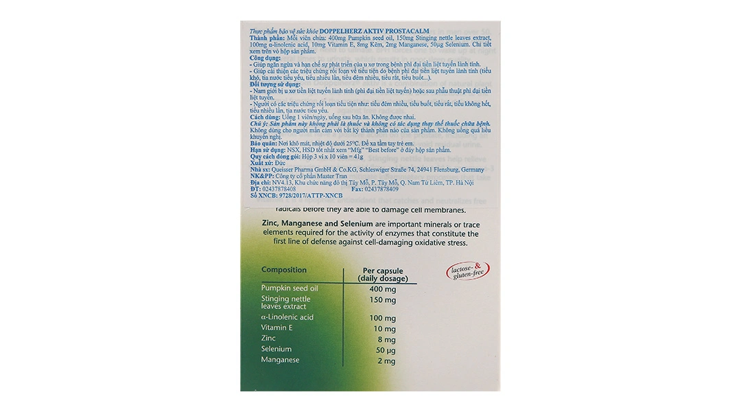 Doppelherz Aktiv Prostacalm hộp 30 viên - 1