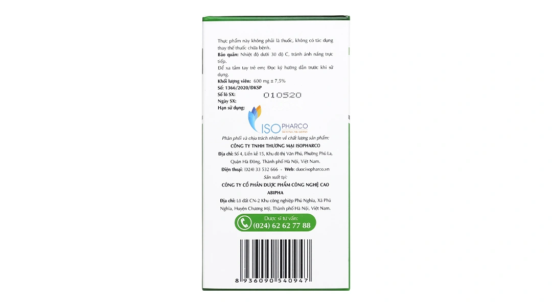 Isopharco Kim Tiền Thảo hộp 60 viên - 3