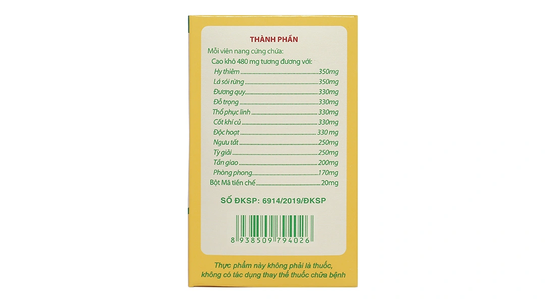 Thực phẩm bảo vệ sức khỏe Viên Gout Tâm Bình - 3