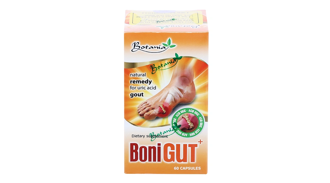 Boni Gut+ giúp đào thải acid uric, hỗ trợ giảm bệnh gout lọ 60 viên - 1
