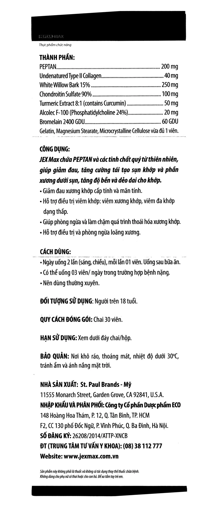 Jex Peptan Max lọ 30 viên - 10