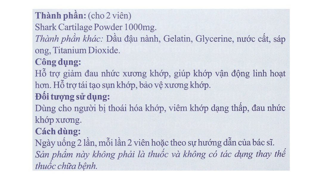 Viên Uống Cartiligins Ubb hộp 100 viên - 4