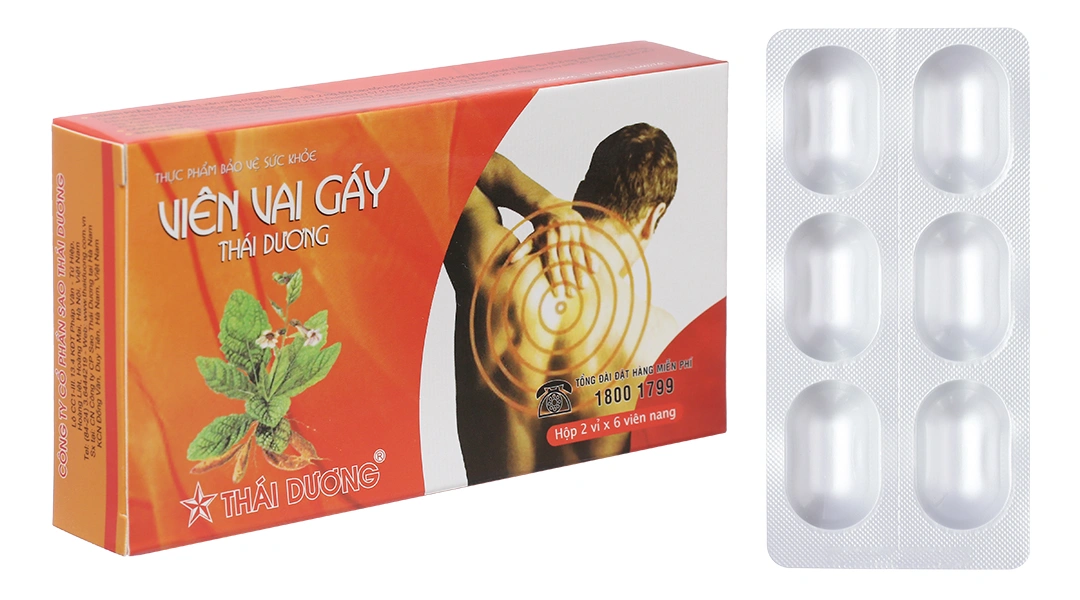 Viên Uống Viên Vai Gáy Thái Dương hộp 12 viên - 