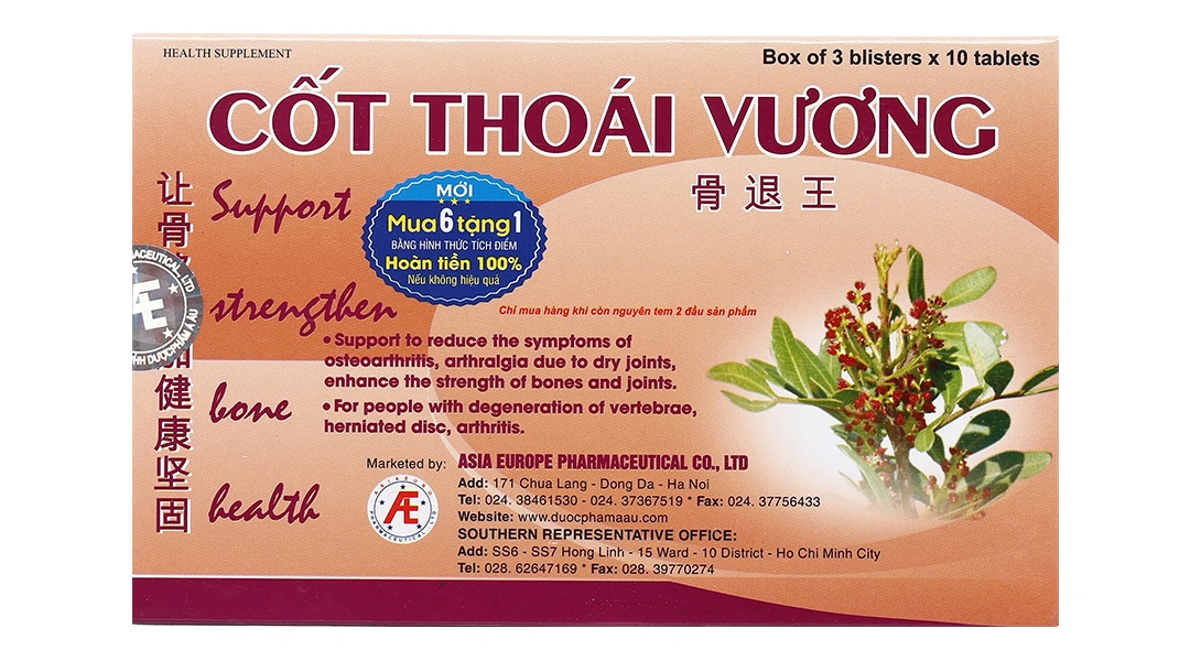 Cốt Thoái Vương hộp 30 viên - 1