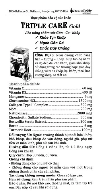 Forlife Triple Care Gold lọ 60 viên - 8