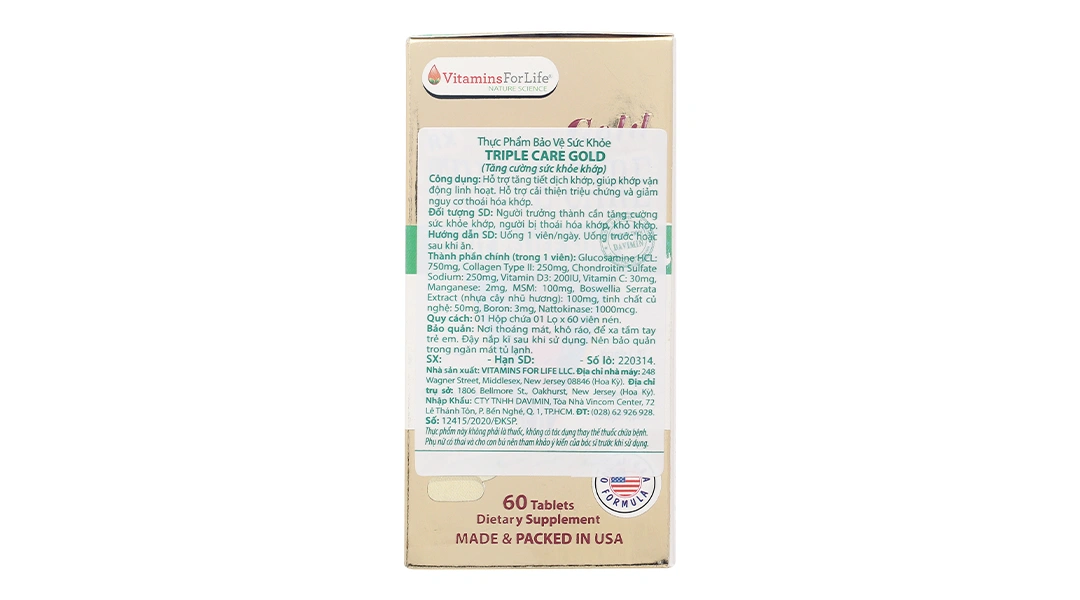 Forlife Triple Care Gold lọ 60 viên - 2