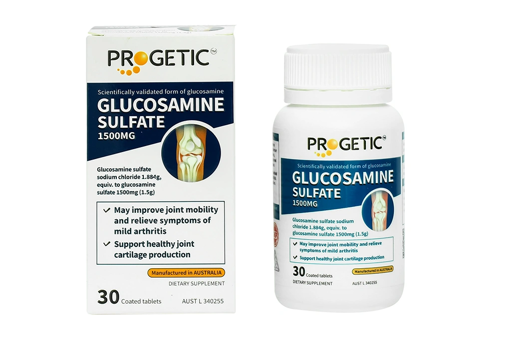 Progetic Glucosamine Sulfate 1500mg lọ 30 viên - 