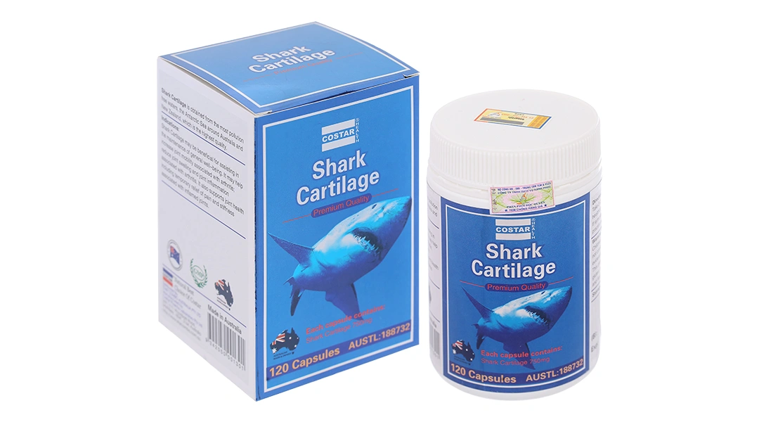 Costar Shark Cartilage giảm quá trình thoái hóa khớp hộp 120 viên - 1