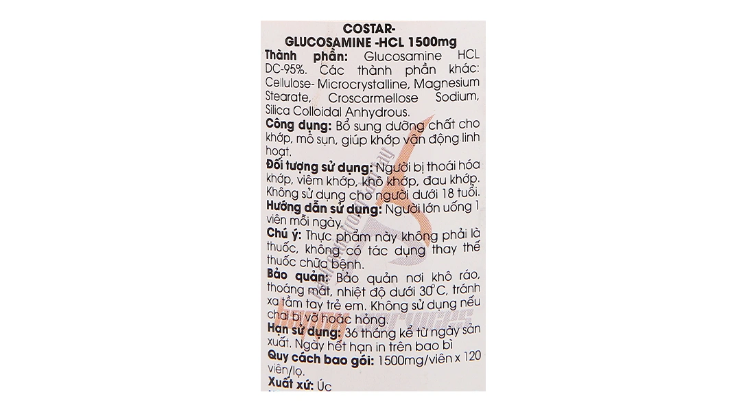Costar Glucosamine hộp 120 viên - 5