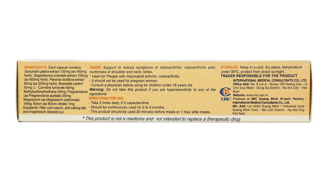 Thực phẩm bảo vệ sức khỏe Hoàng Thấp Linh hộp 30 viên - 3