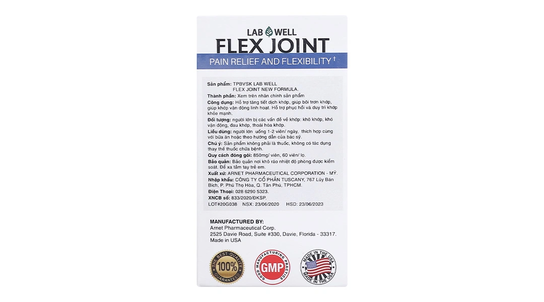 Labwell Flex Joint lọ 60 viên - 3
