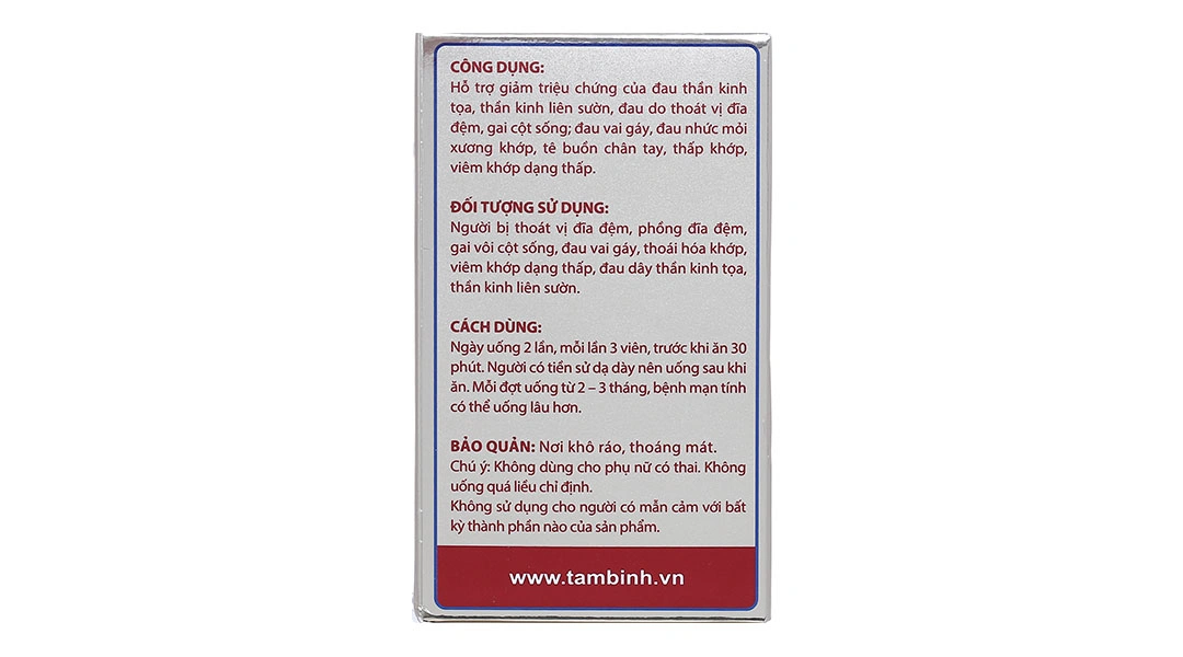 Thấp Diệu Nang Tâm Bình hỗ trợ giảm triệu chứng của viêm khớp dạng thấp hộp 60 viên - 2