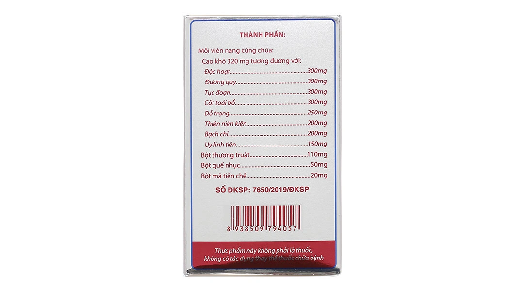 Thấp Diệu Nang Tâm Bình hỗ trợ giảm triệu chứng của viêm khớp dạng thấp hộp 60 viên - 3