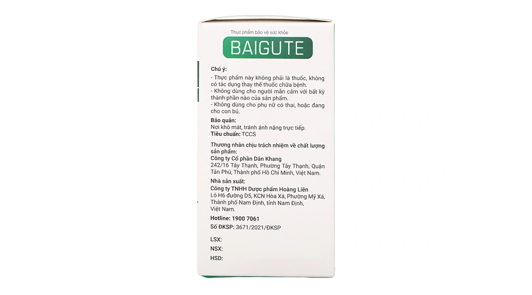 Thực phẩm bảo vệ sức khỏe Baigute - 3