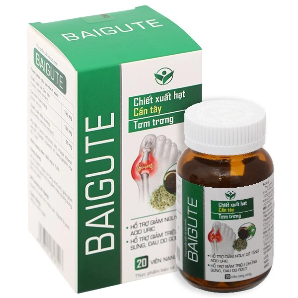 Baigute hỗ trợ cải thiện triệu chứng sưng, đau do gout