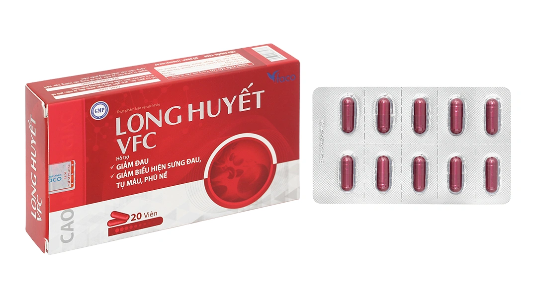 Vifaco Long Huyết VFC hộp 20 viên - 