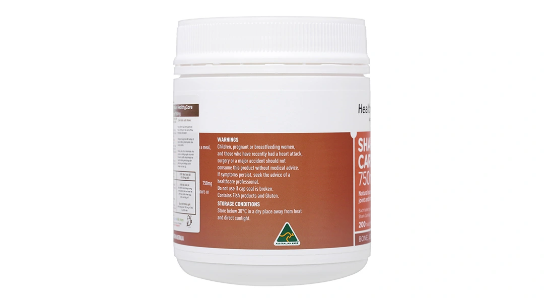 Thực phẩm bảo vệ sức khỏe Healthy Care Shark Cartilage 750mg - 3