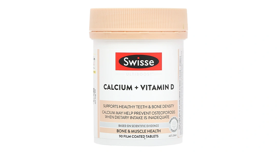 Swisse Ultiboost Calcium + Vitamin D lọ 90 viên - 1