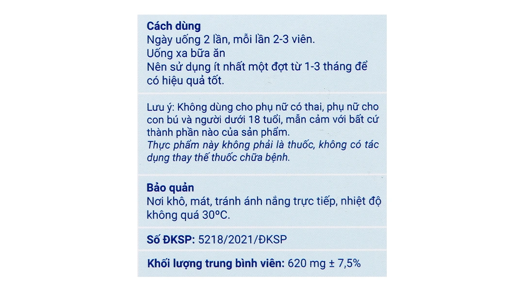 Dưỡng Khớp Kawa hộp 60 viên - 5