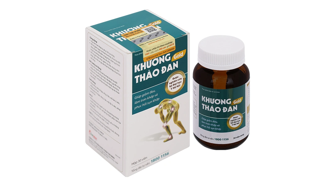 Thực phẩm bảo vệ sức khỏe Khương Thảo Đan Gold hộp 30 viên - 7