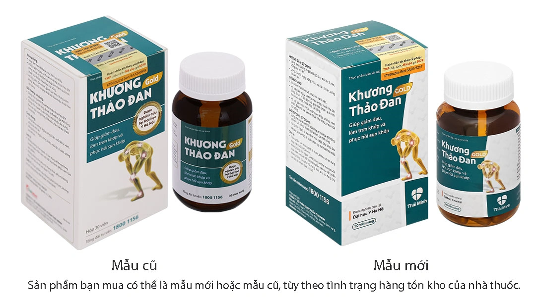 Thực phẩm bảo vệ sức khỏe Khương Thảo Đan Gold hộp 30 viên - 
