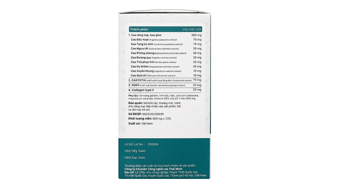 Thực phẩm bảo vệ sức khỏe Khương Thảo Đan Gold hộp 30 viên - 3