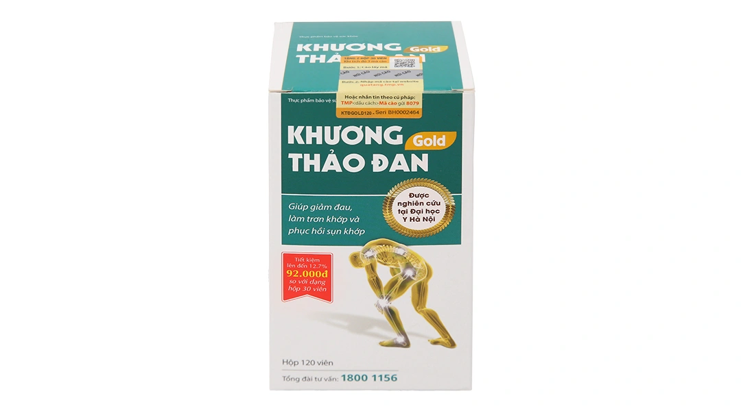 Thực phẩm bảo vệ sức khỏe Khương Thảo Đan Gold hộp 30 viên - 24