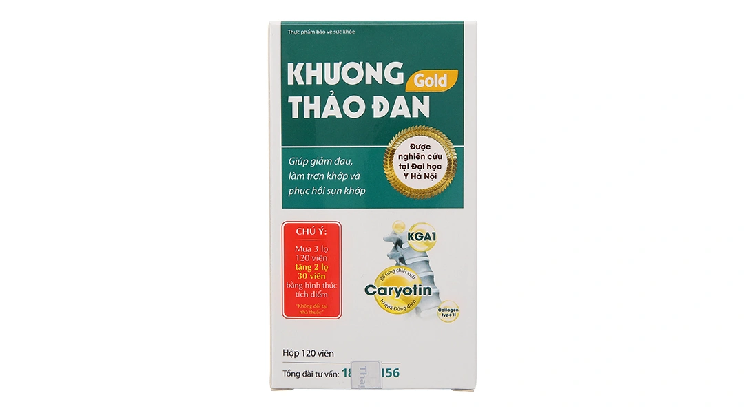 Thực phẩm bảo vệ sức khỏe Khương Thảo Đan Gold hộp 30 viên - 25