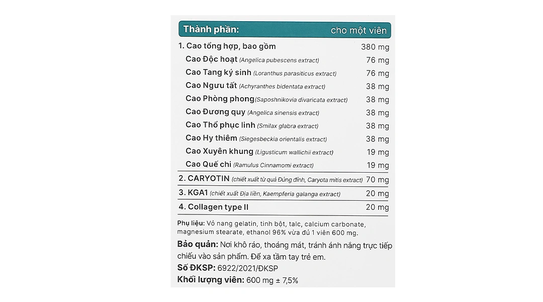 Thực phẩm bảo vệ sức khỏe Khương Thảo Đan Gold hộp 30 viên - 22