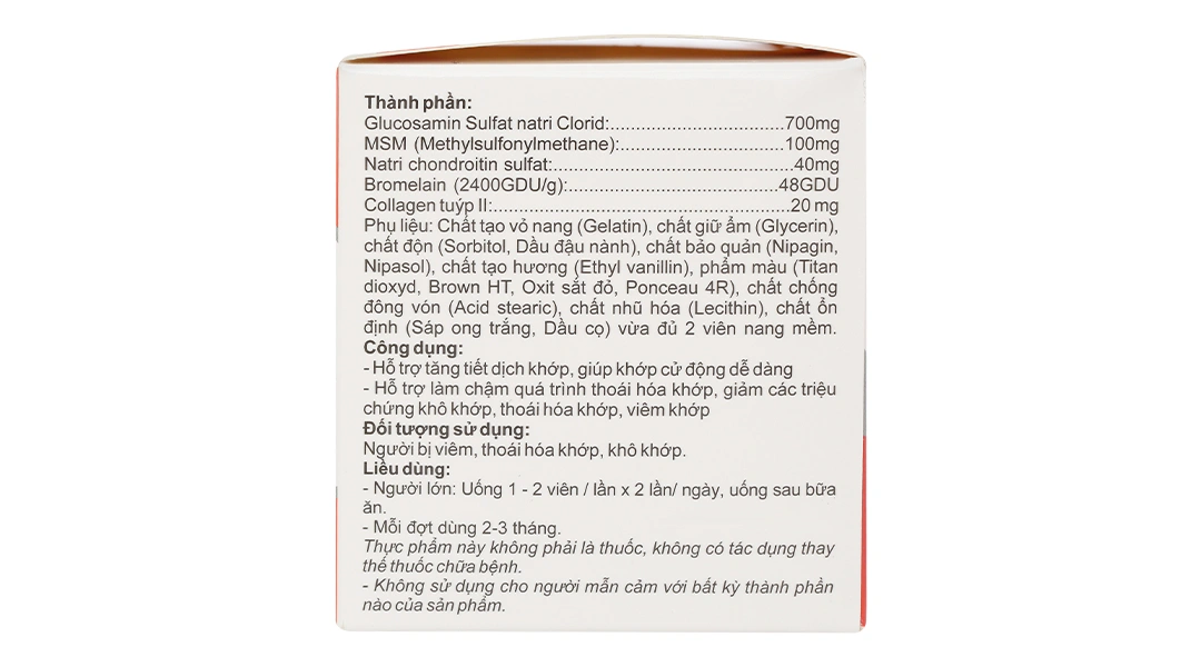 Viên Uống Hỗ Trợ Sụn/Khớp Ecolife Glucosamin hộp 60 viên - 1