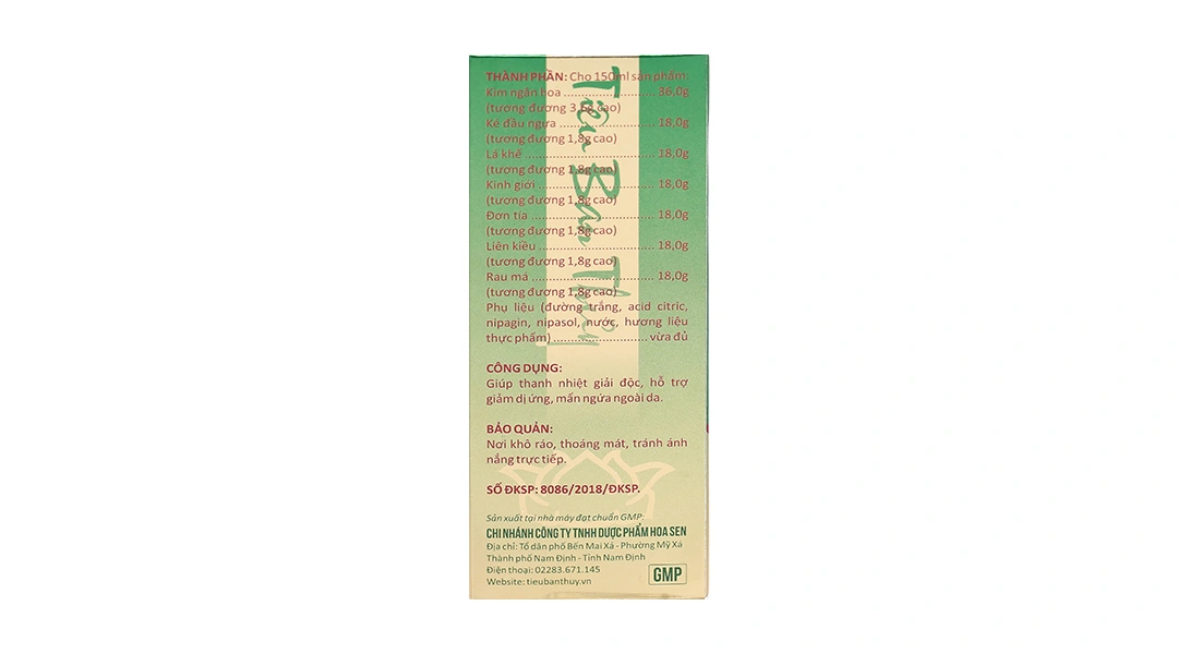 Tiêu Ban Thủy chai 150ml - 1