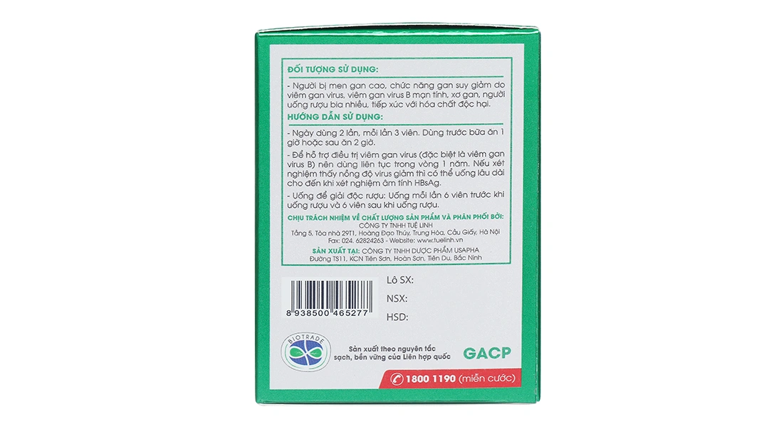 Giải Độc Gan Tuệ Linh hộp 60 viên - 3