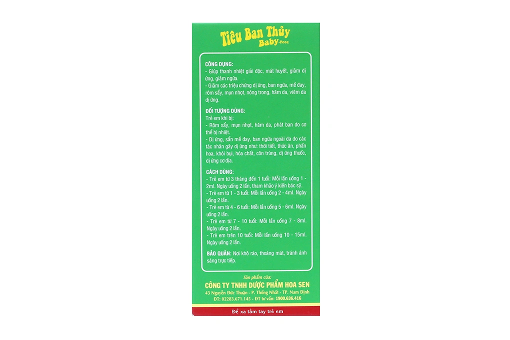 Tiêu Ban Thủy Baby chai 100ml - 3