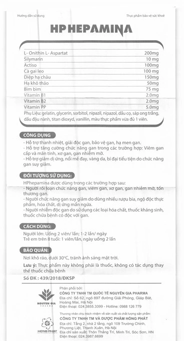 HP Hepamina hộp 60 viên - 4
