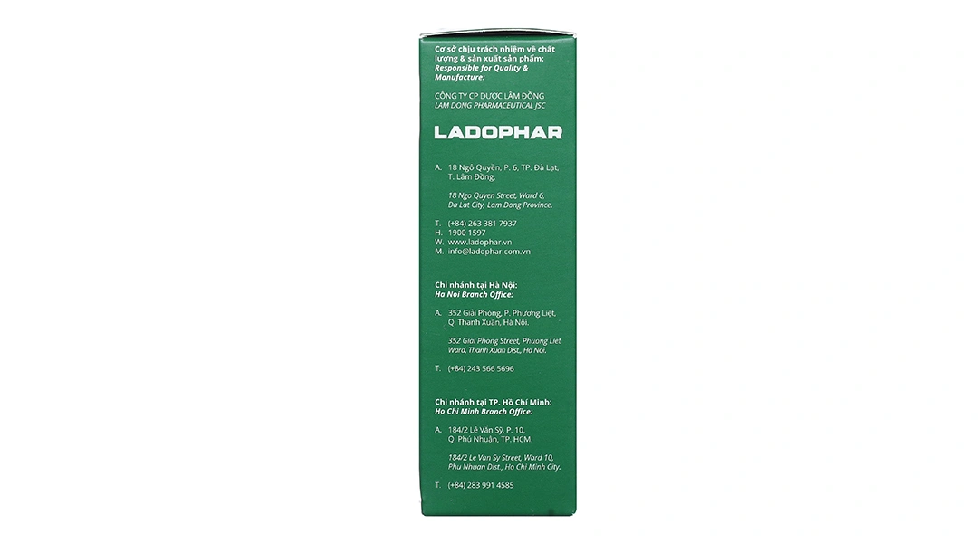 Ladoactiso Cao Ống Không Đường hộp 10 ống x 10ml - 2