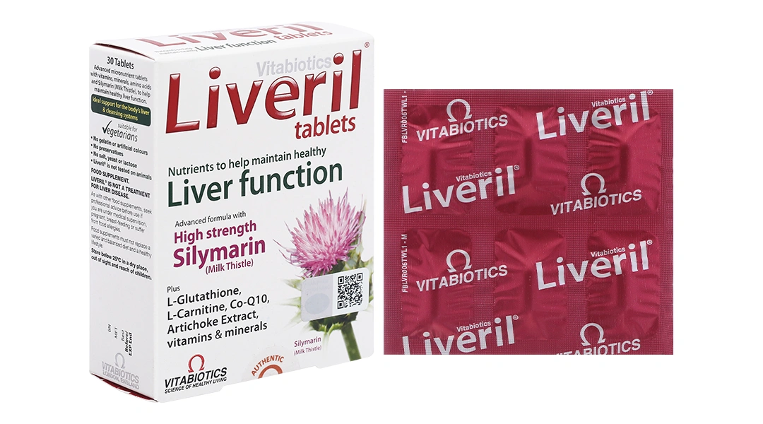 Vitabiotics Liveril hỗ trợ giải độc gan hộp 30 viên - 