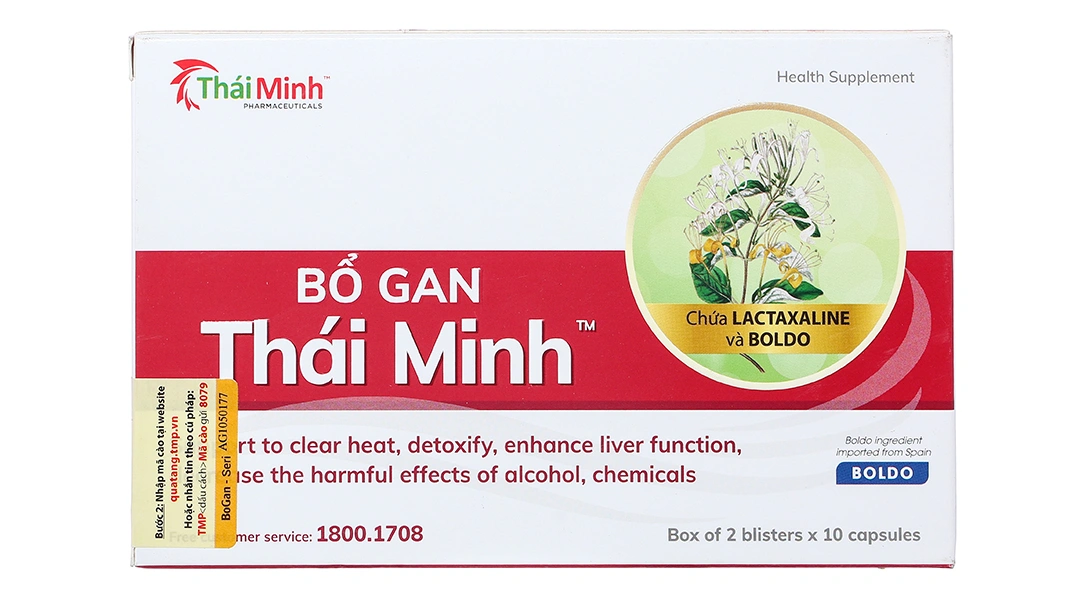 Bổ Gan Thái Minh hộp 20 viên - 2