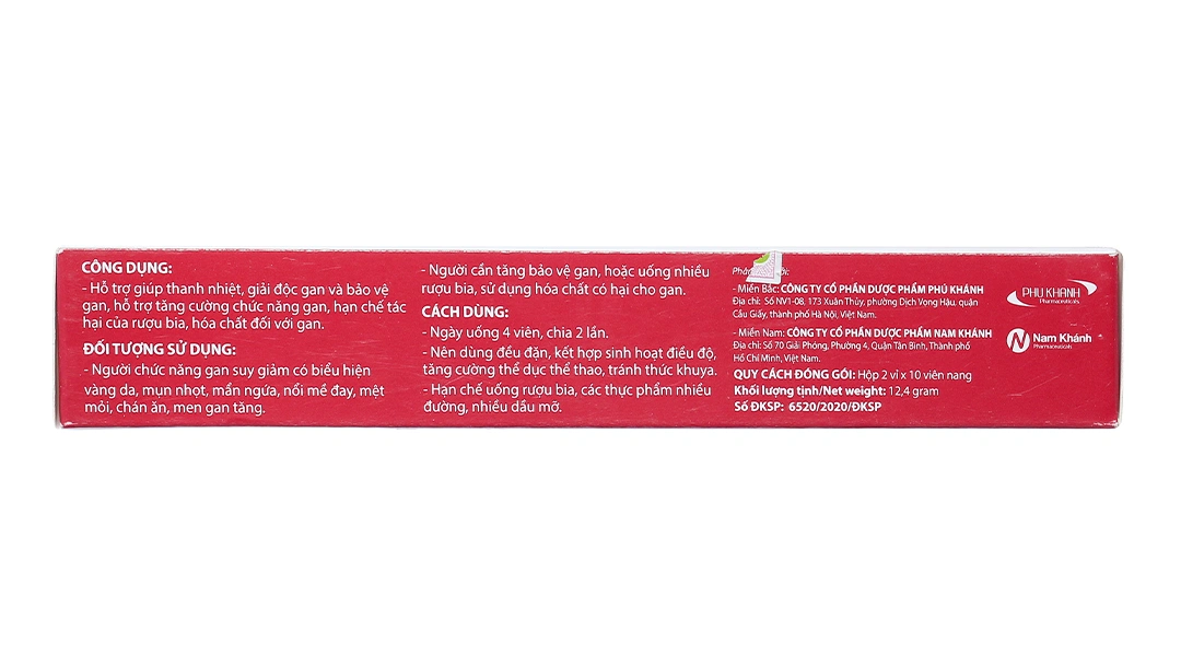 Bổ Gan Thái Minh hộp 20 viên - 4