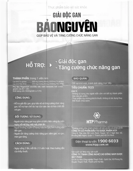 Giải Độc Gan Bảo Nguyên hộp 60 viên - 5