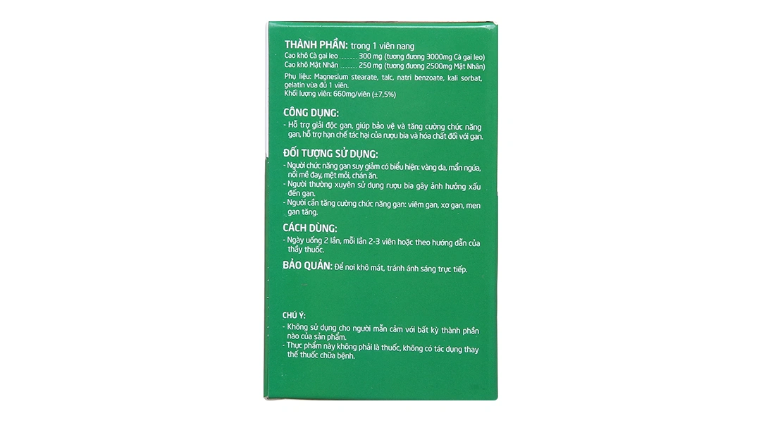 Giải Độc Gan Bảo Nguyên hộp 60 viên - 3