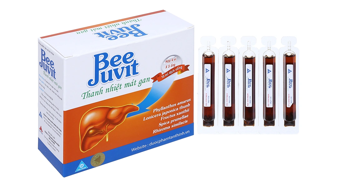 Beejuvit Thanh Nhiệt Mát Gan hộp 20 ống x 10ml - 