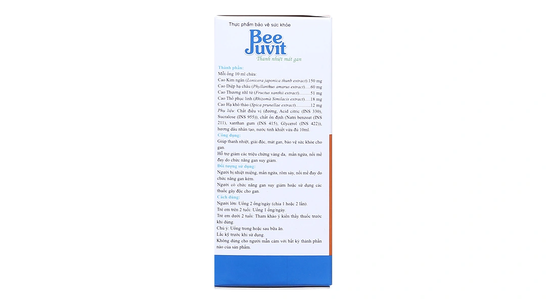 Beejuvit Thanh Nhiệt Mát Gan hộp 20 ống x 10ml - 2